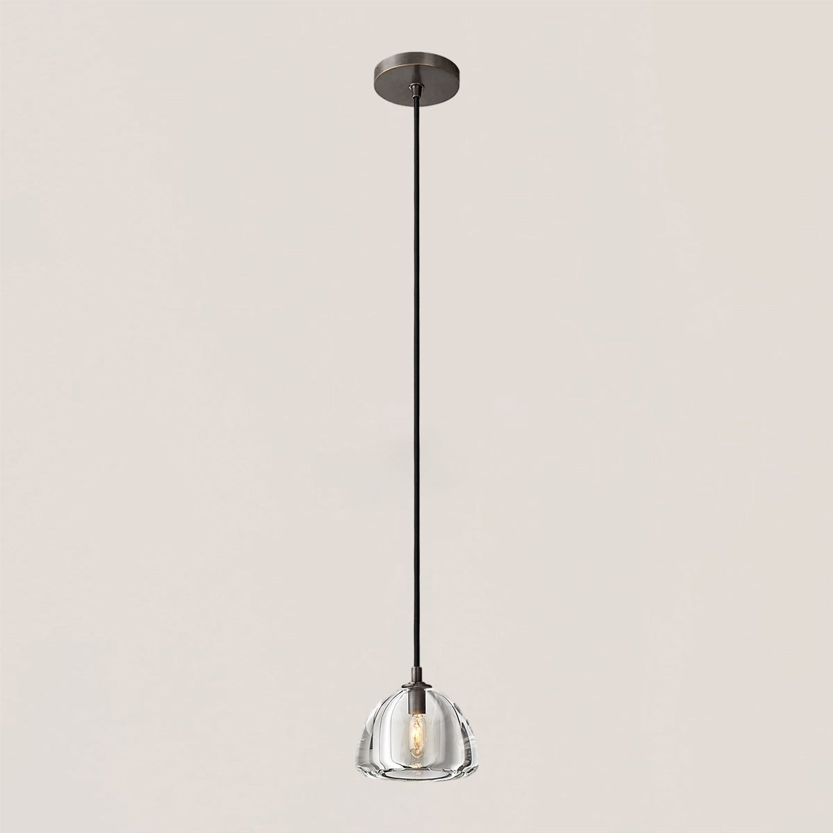 Hemisphere Crystal Pendant Light