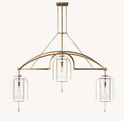 Fulcrum Grand Linear Chandelier 73"