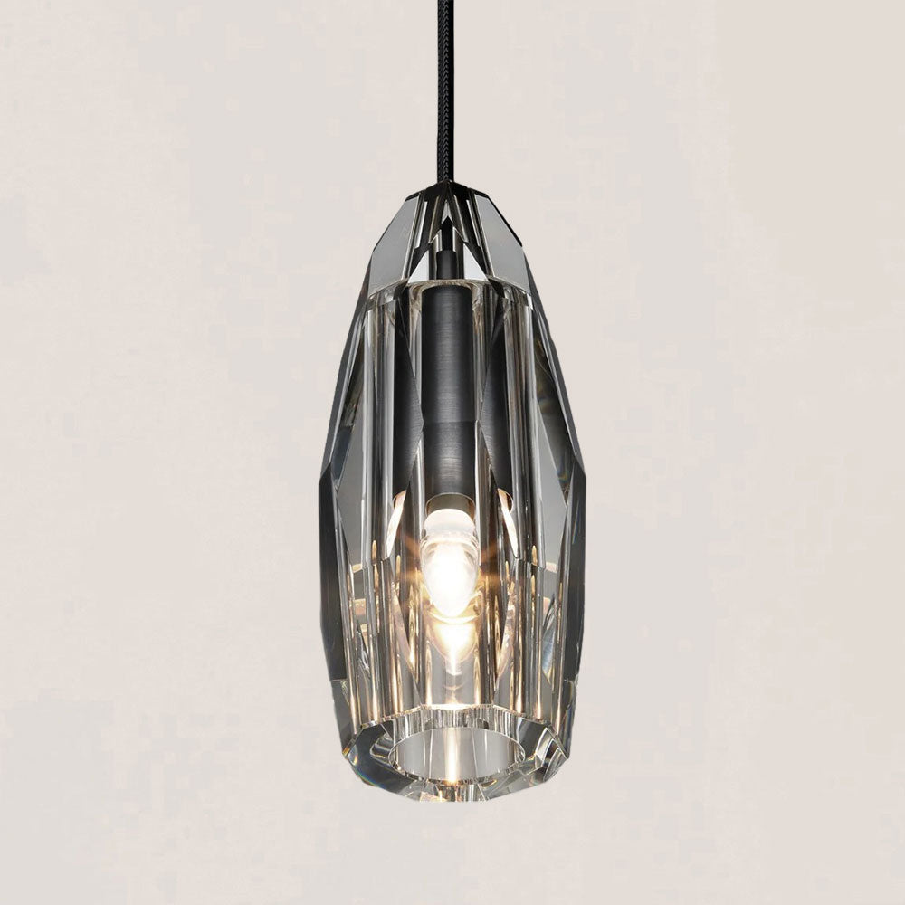 VASELAMPS - Brass Crystal Polygonal Pendant