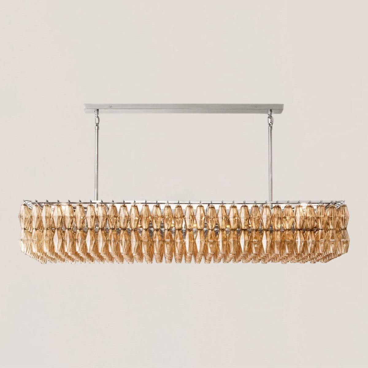 Chiara Glass Rectangular Chandelier