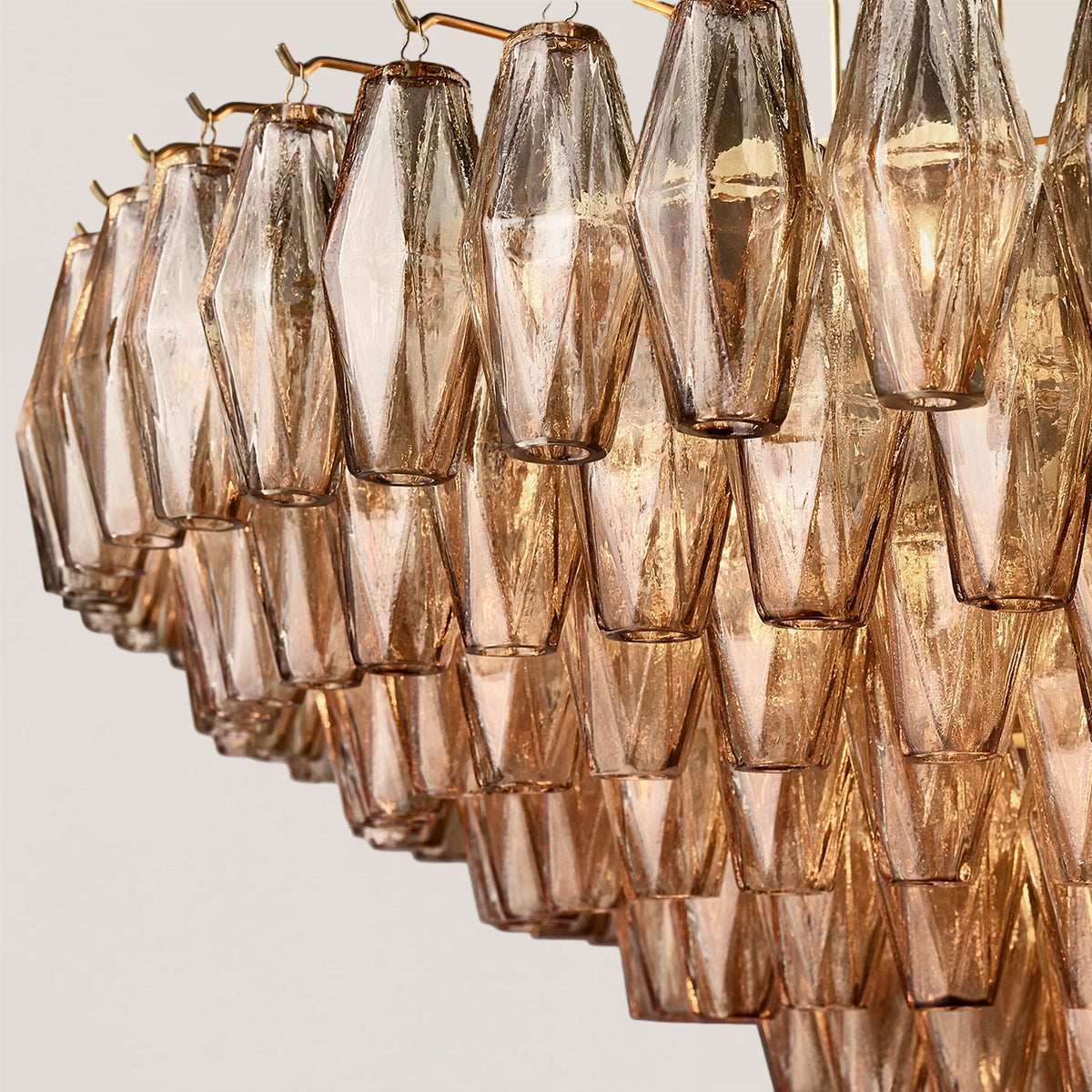 Chiara Glass Tiered Round Chandelier