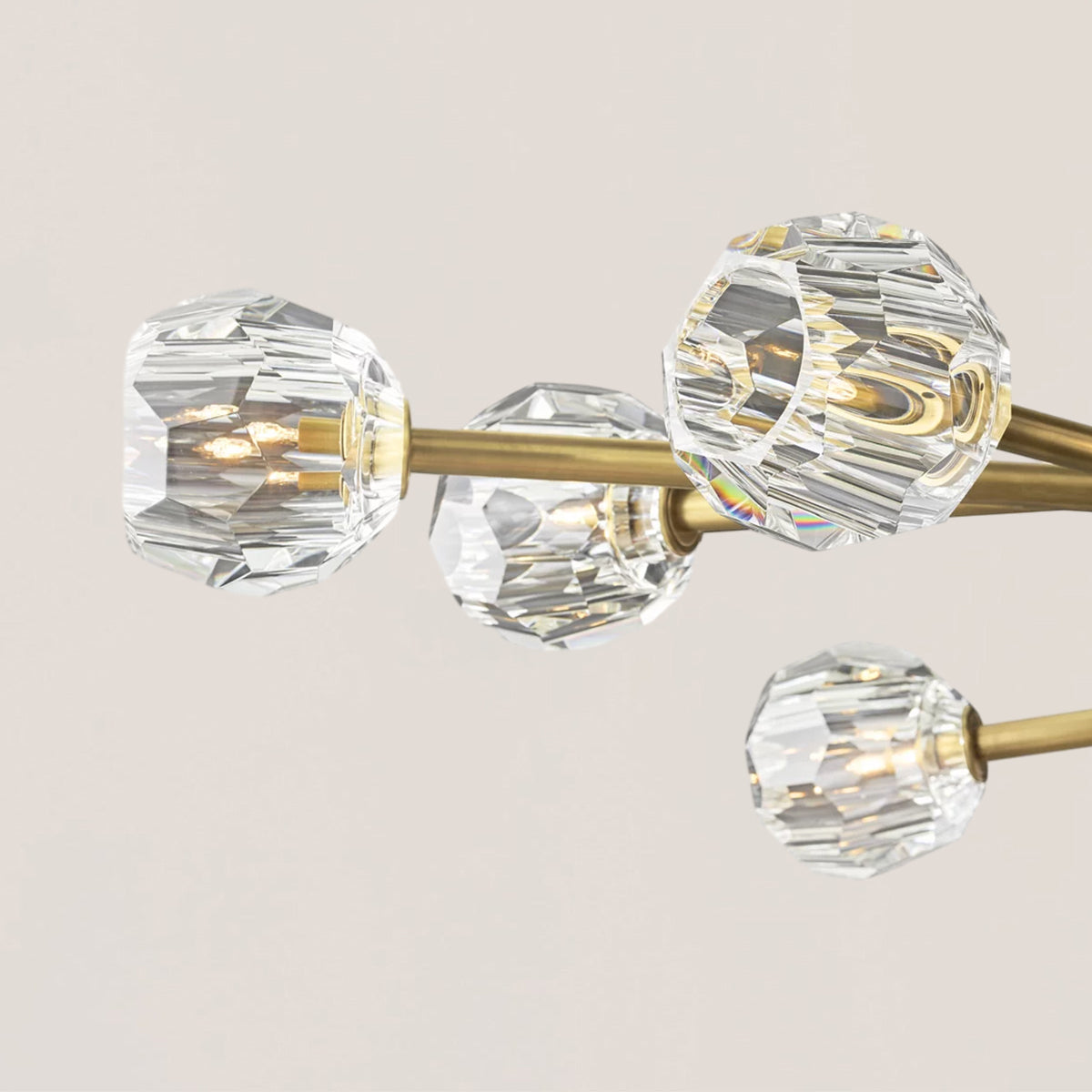 Boule De Crystal Oval Chandelier 72"