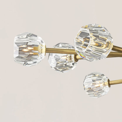 Boule De Crystal Oval Chandelier 72"