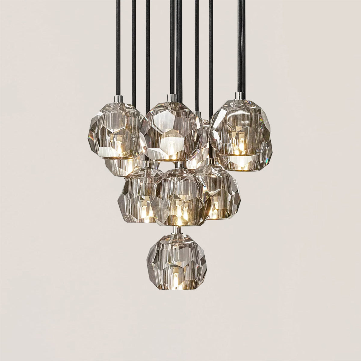 Boule De Crystal Round Cluster Chandelier