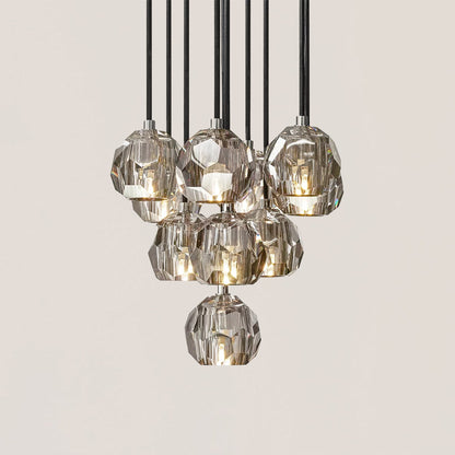Boule De Crystal Round Cluster Chandelier