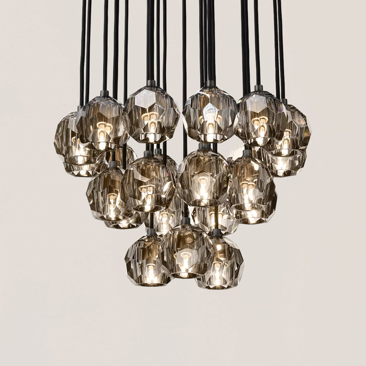 Boule De Crystal Round Cluster Chandelier