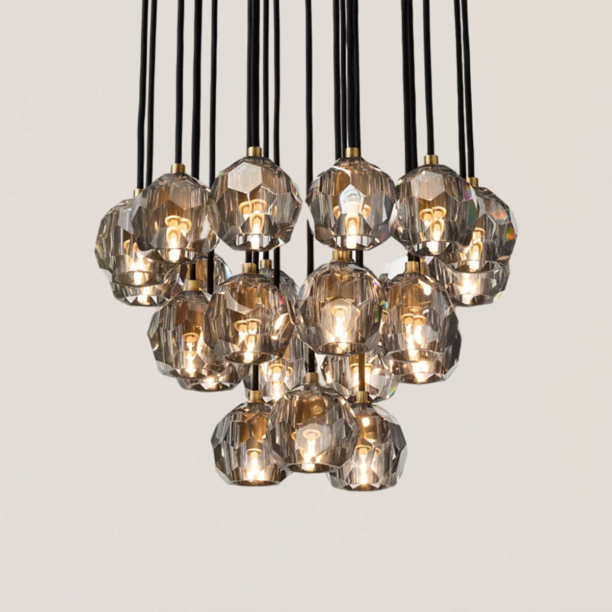 Boule De Crystal Round Cluster Chandelier