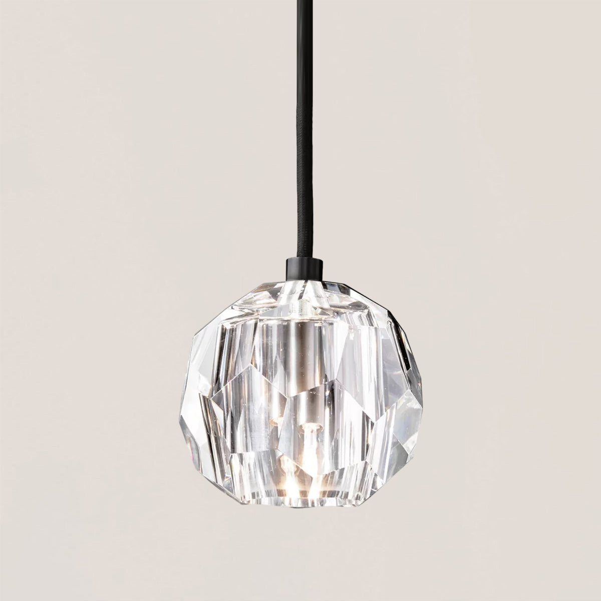 Boule De Crystal Rod Pendant Light