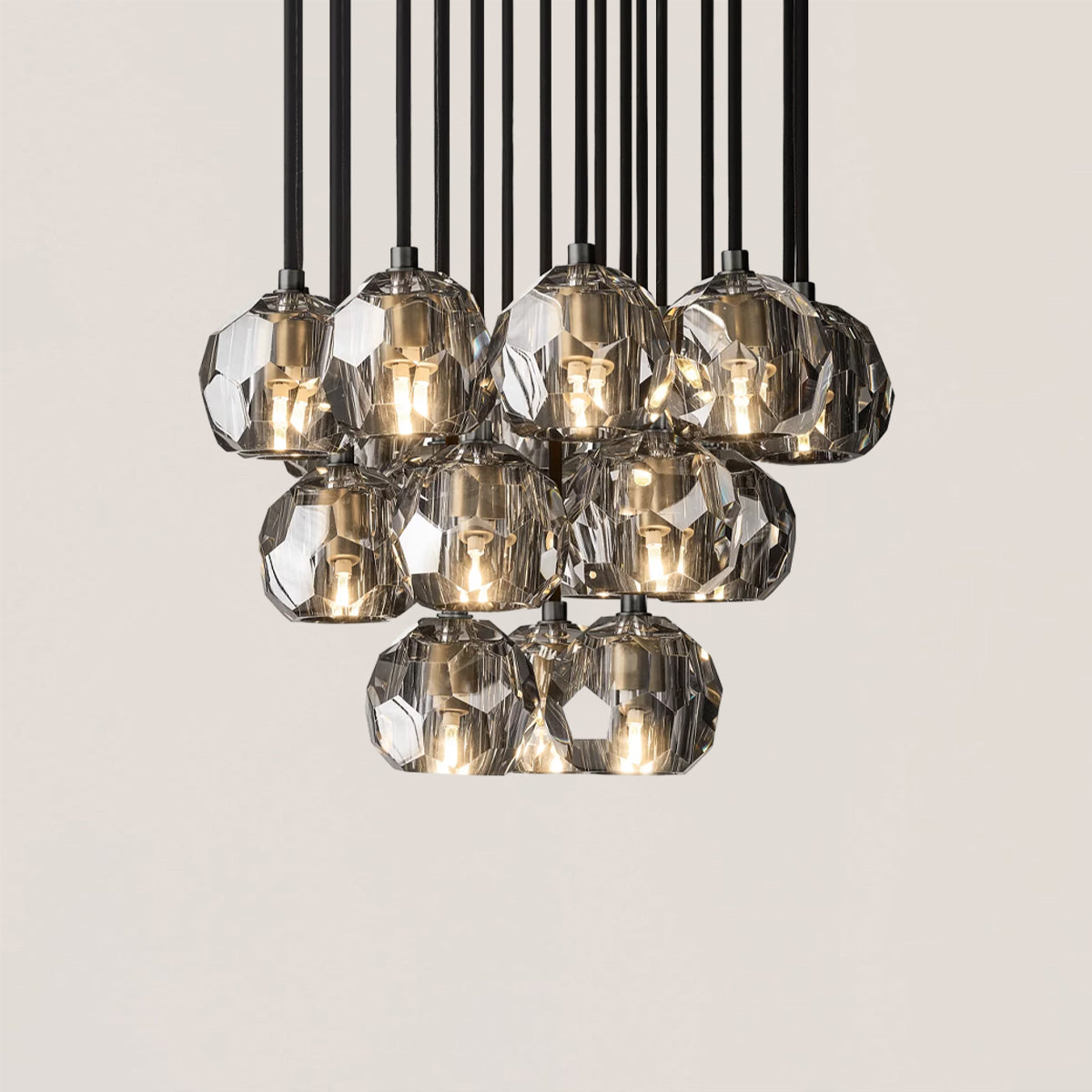 Boule De Crystal Round Cluster Chandelier