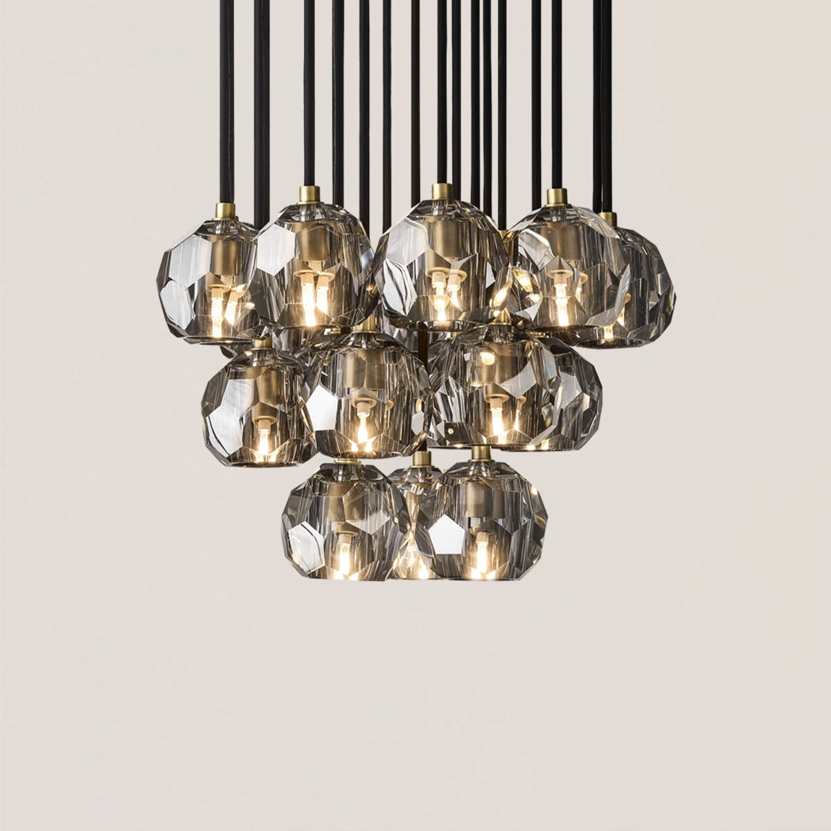 Boule De Crystal Round Cluster Chandelier