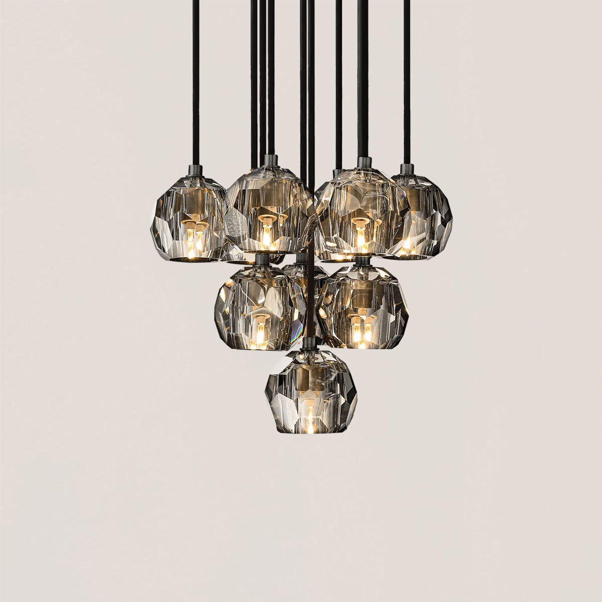 Boule De Crystal Round Cluster Chandelier