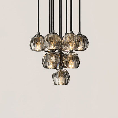 Boule De Crystal Round Cluster Chandelier