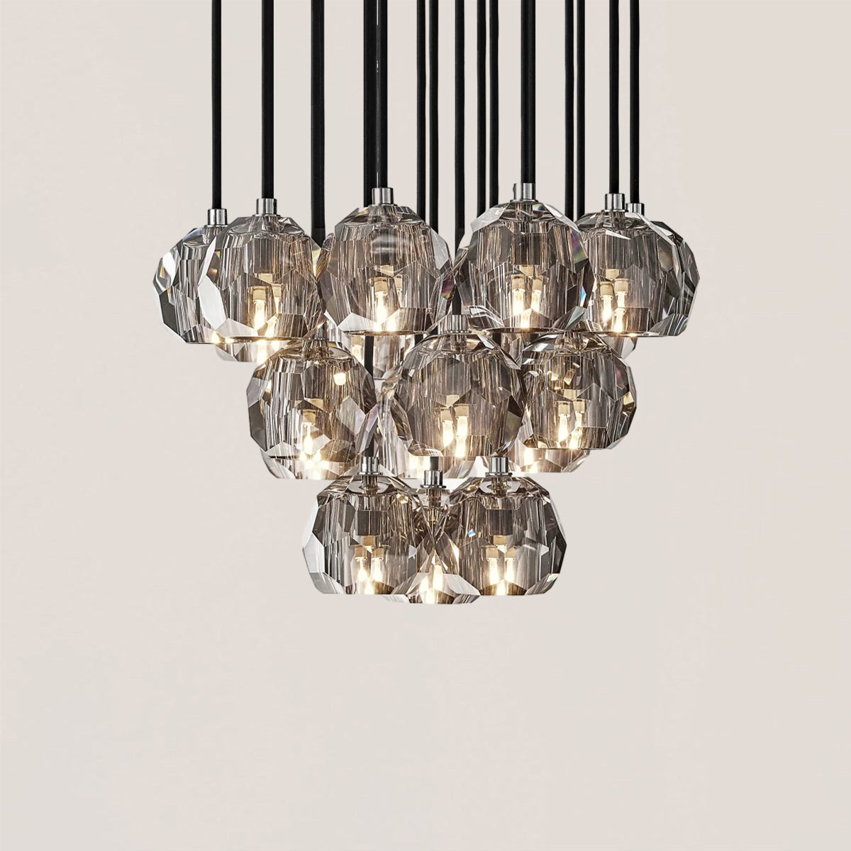 Boule De Crystal Round Cluster Chandelier
