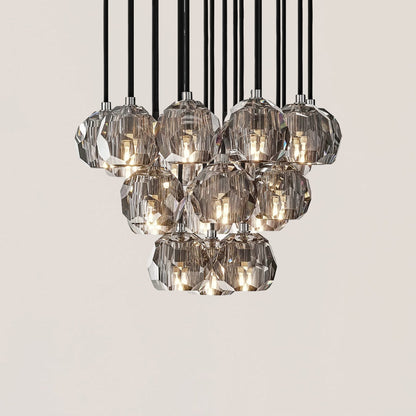 Boule De Crystal Round Cluster Chandelier