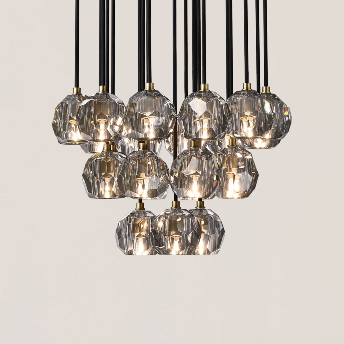 Boule De Crystal Round Cluster Chandelier