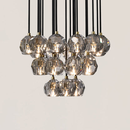 Boule De Crystal Round Cluster Chandelier