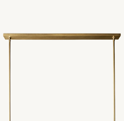 Pauillac Fabric Shade Linear Chandelier 60"