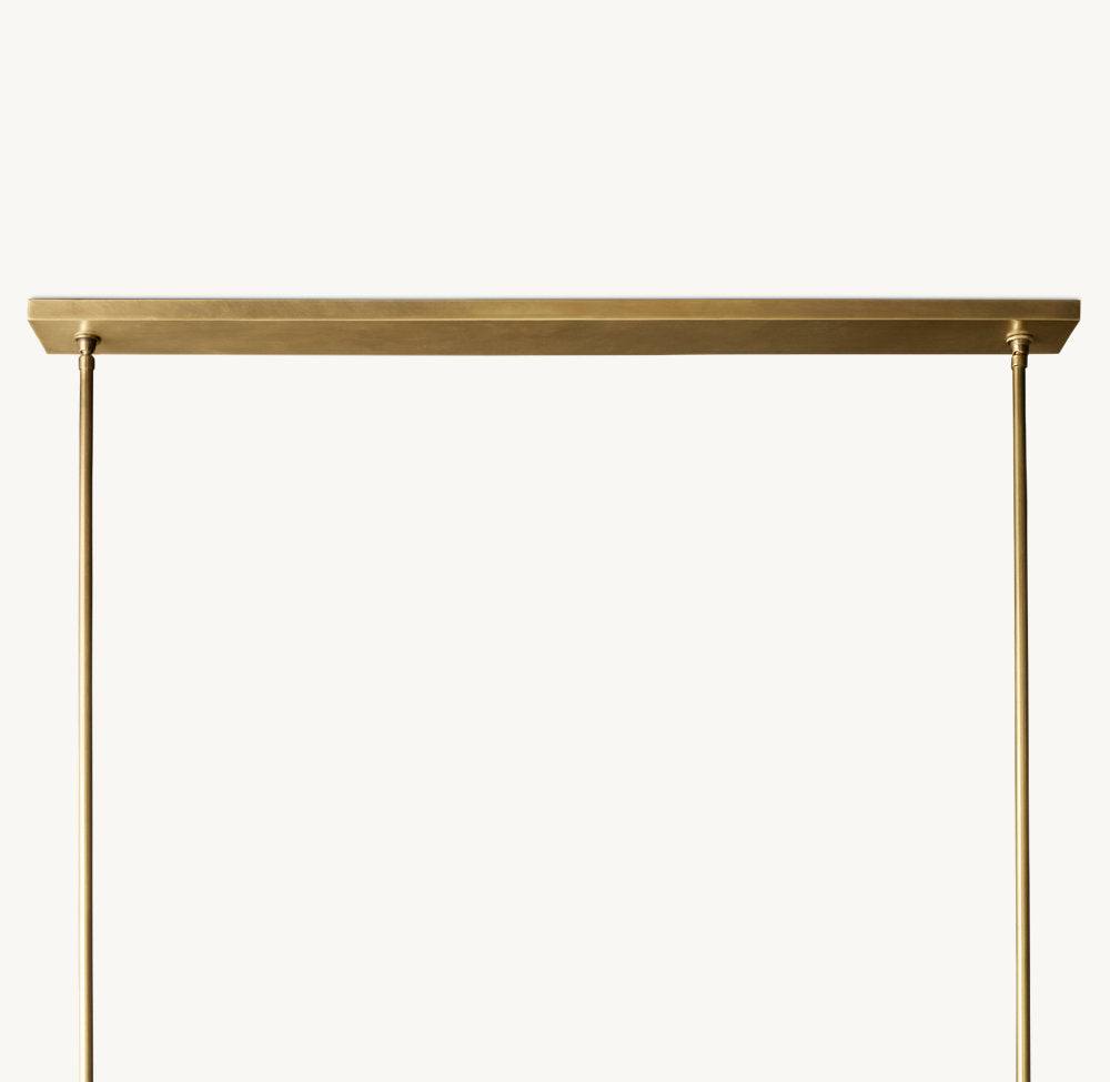 Pauillac Fabric Shade Linear Chandelier 49"