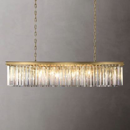 RHYS Rectangular Crystal Chandelier