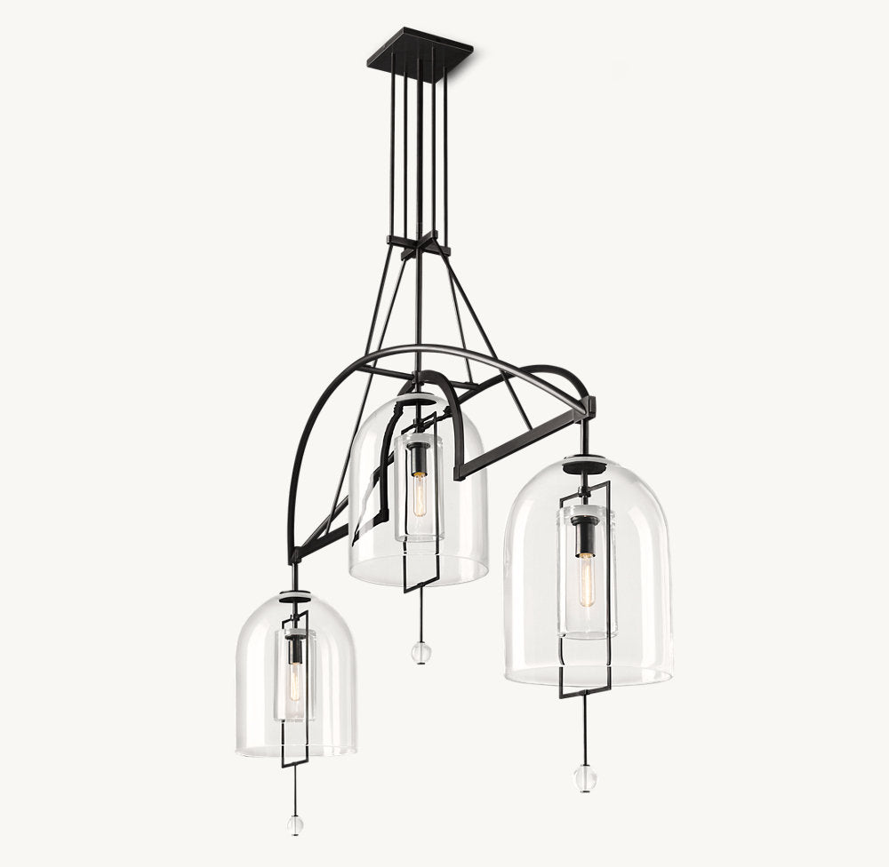 Fulcrum Grand Linear Chandelier 73"