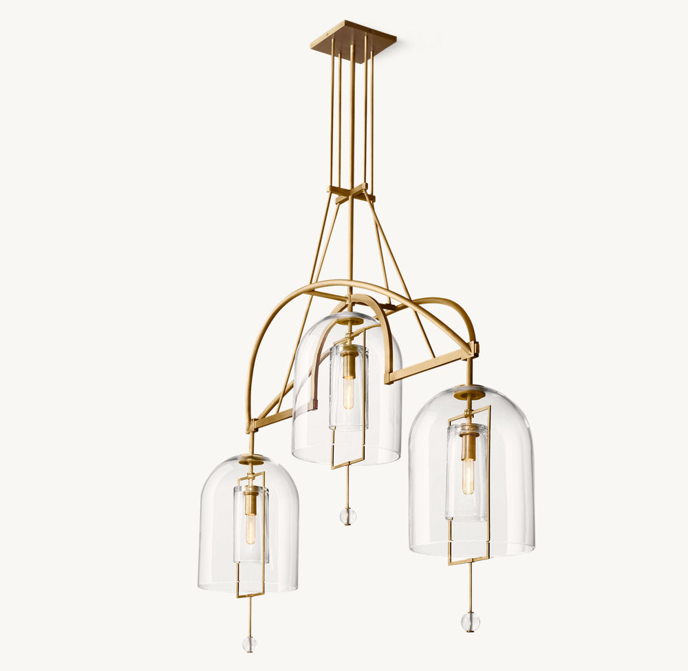 Fulcrum Grand Linear Chandelier 61"