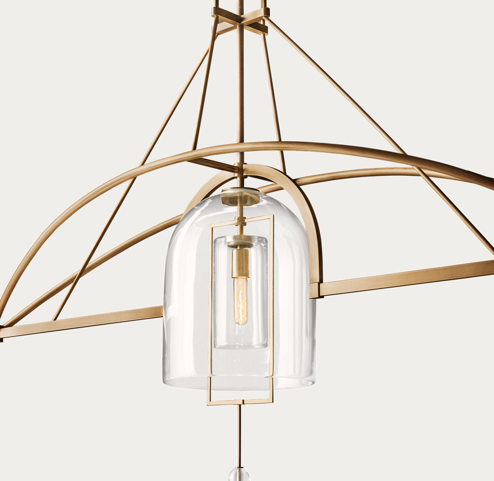 Fulcrum Grand Linear Chandelier 85"