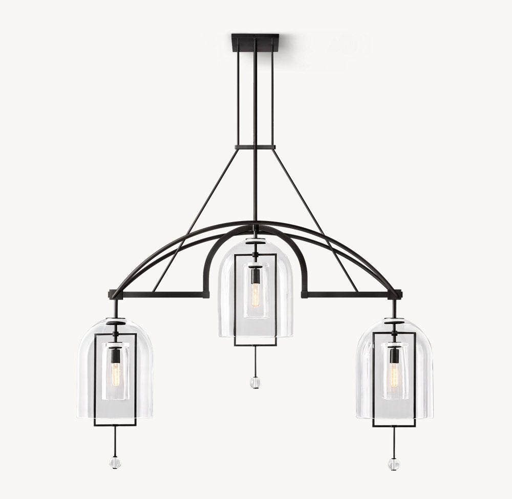 Fulcrum Grand Linear Chandelier 61"