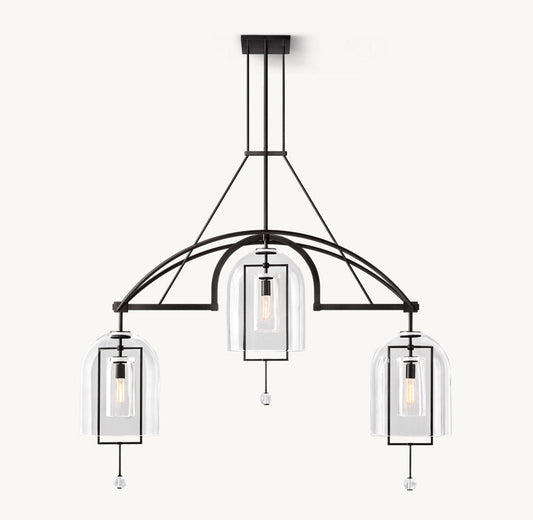 Fulcrum Grand Linear Chandelier 61"