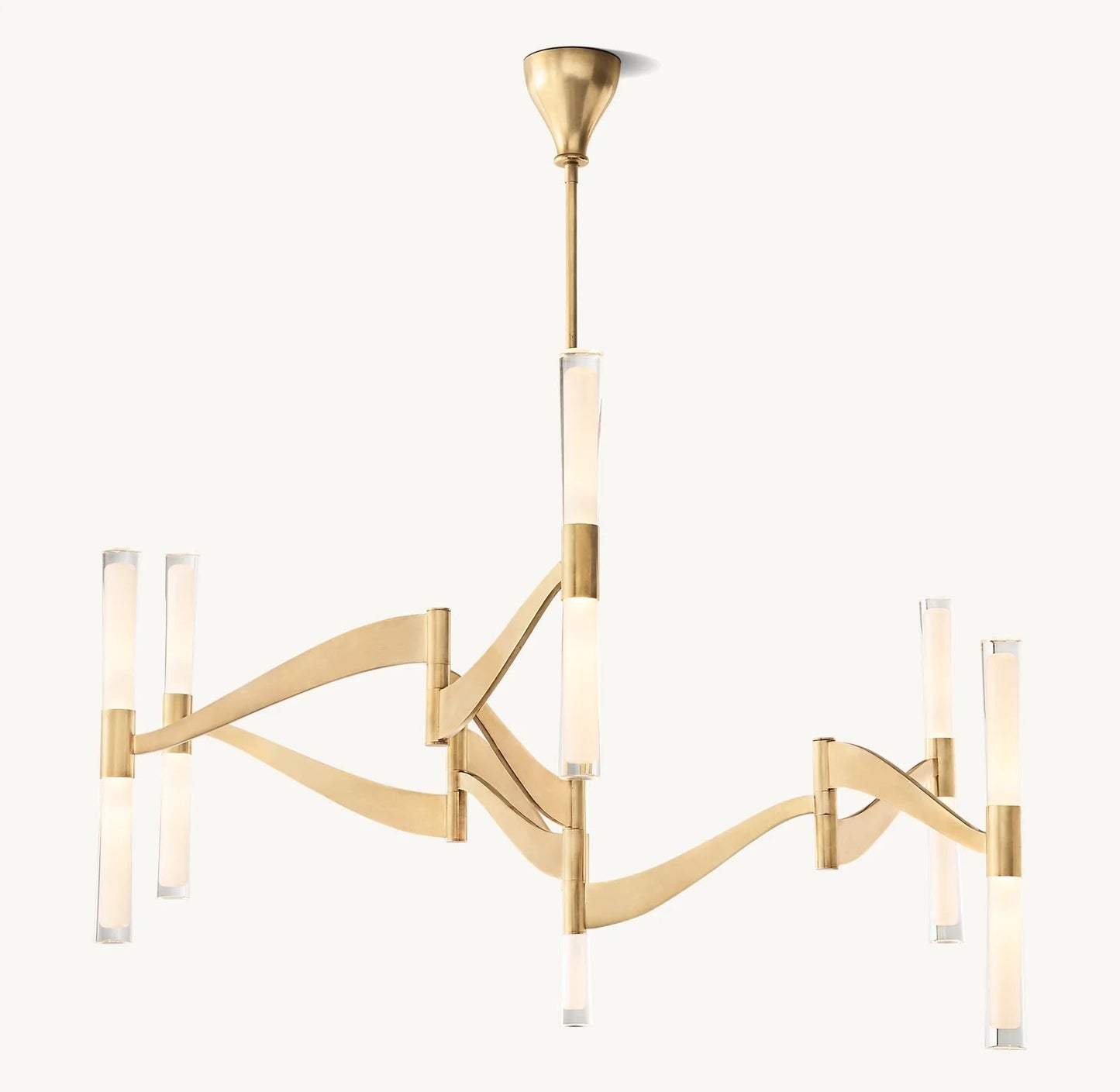 Brent Glass Chandelier 55"