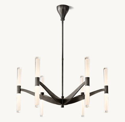 Brent Glass Chandelier 40"