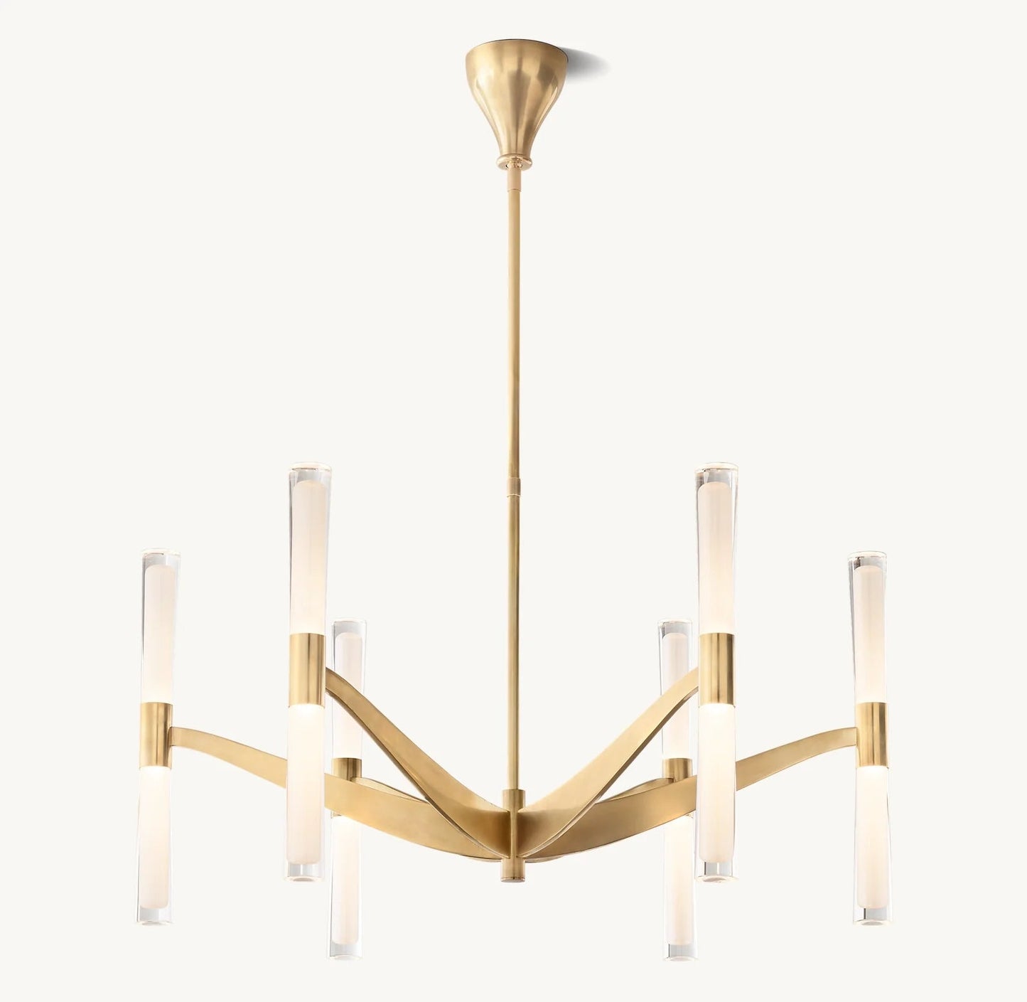 Brent Glass Chandelier 40"