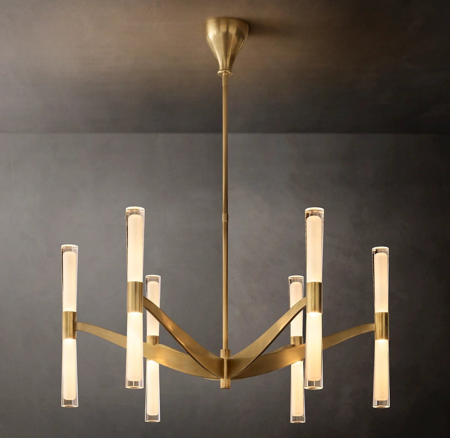 Brent Glass Chandelier 40"