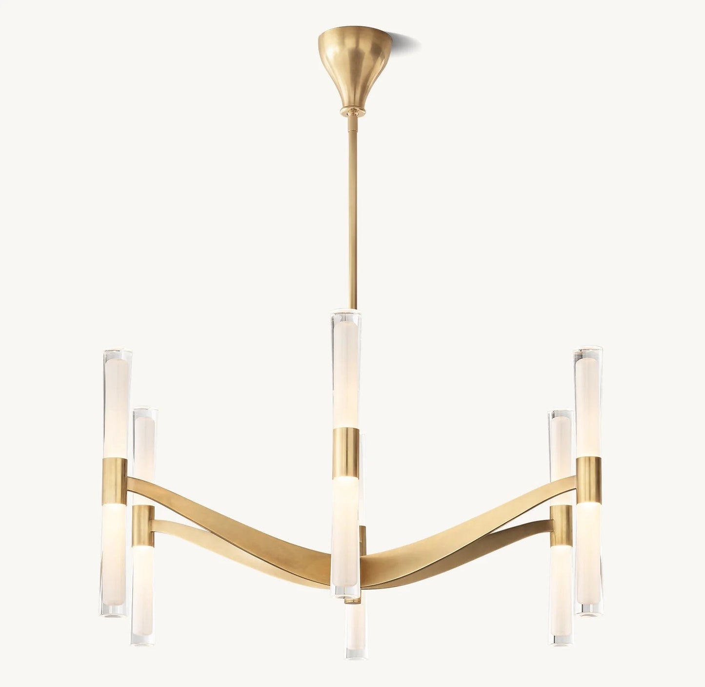 Brent Glass Chandelier 40"