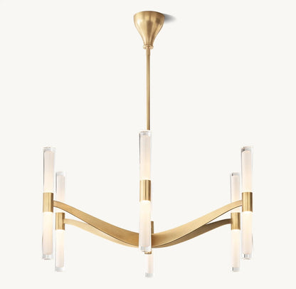 Brent Glass Chandelier 40"