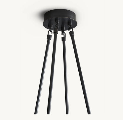 Torche De Verre Round Chandelier 58"